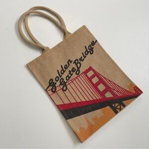 Golden Gate Bridge Tote Bag San Francisco Eco Friendly Travel Shopping Medium